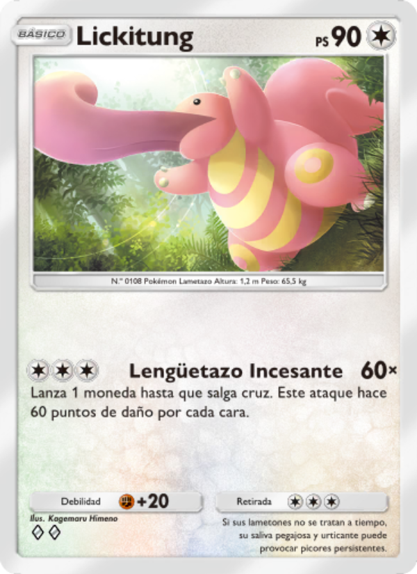 Lickitung 201 — Genetic Apex (Spanish Pokémon TCG card)