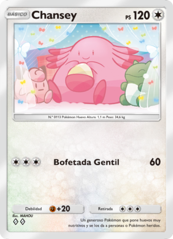 Chansey 202 — Genetic Apex (Spanish Pokémon TCG card)
