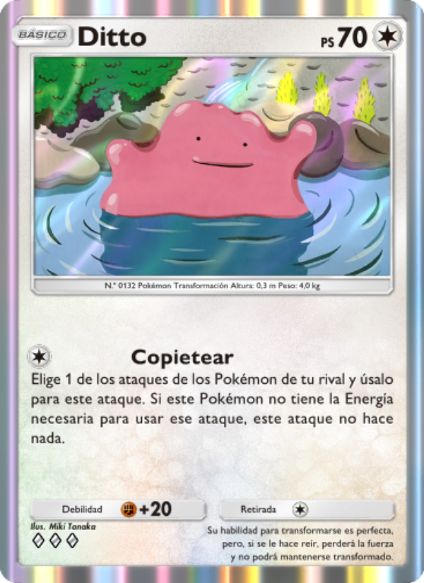 Ditto 205 — Genetic Apex (Spanish Pokémon TCG card)