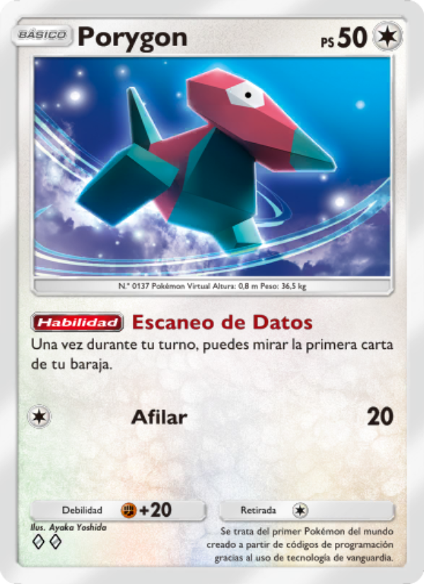 Porygon 209 — Genetic Apex (Spanish Pokémon TCG card)