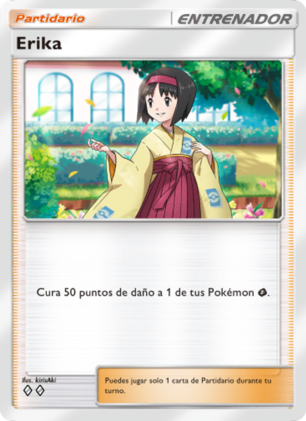 Erika 219 — Genetic Apex (Spanish Pokémon TCG card)