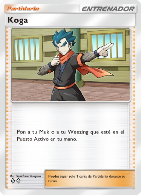Koga 222 — Genetic Apex (Spanish Pokémon TCG card)
