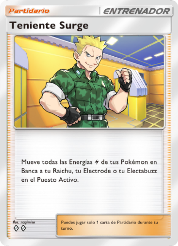 Teniente Surge 226 — Genetic Apex (Spanish Pokémon TCG card)