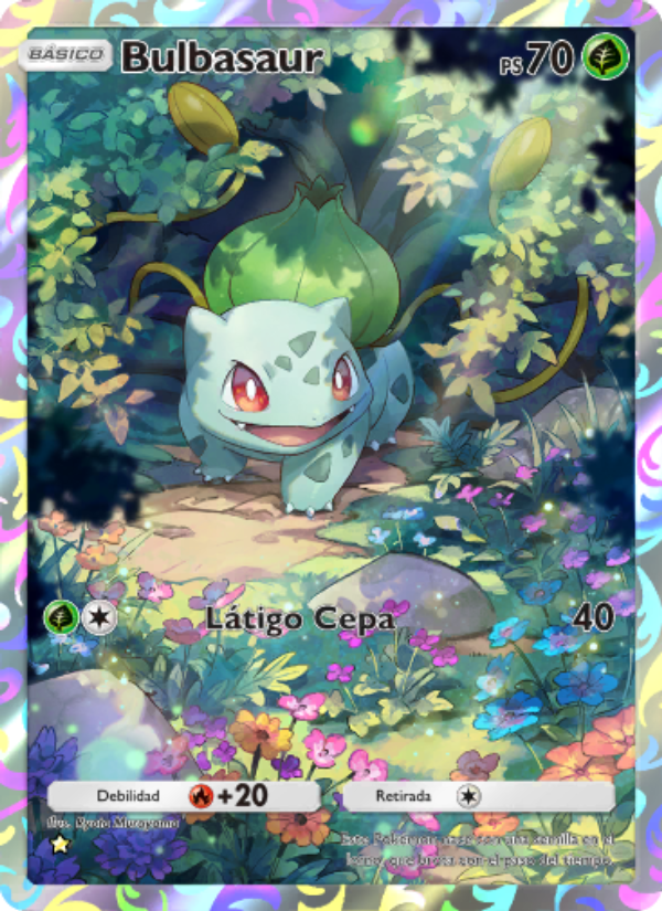Bulbasaur 227 — Genetic Apex (Spanish Pokémon TCG card)