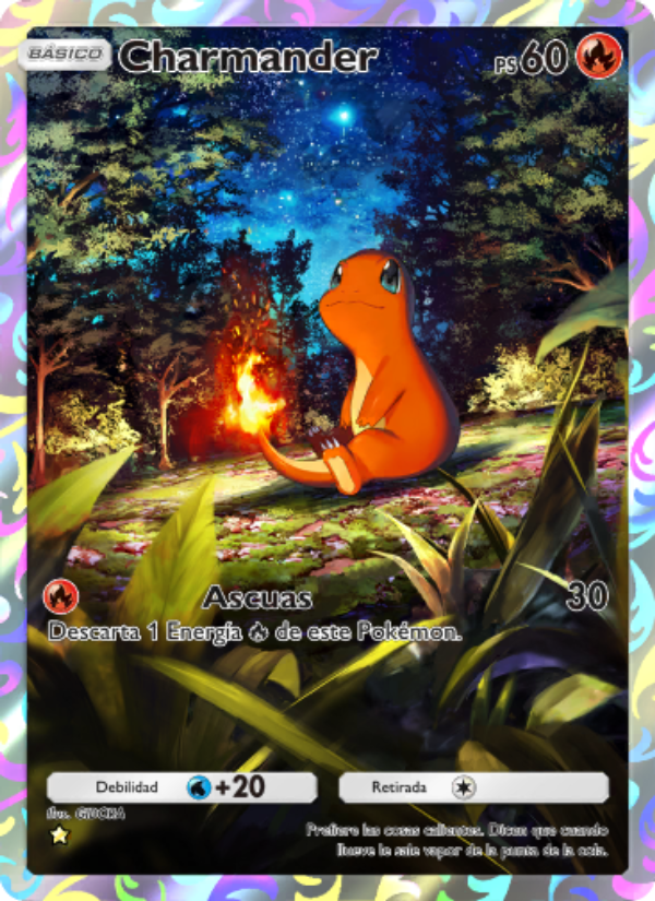 Charmander 230 — Genetic Apex (Spanish Pokémon TCG card)