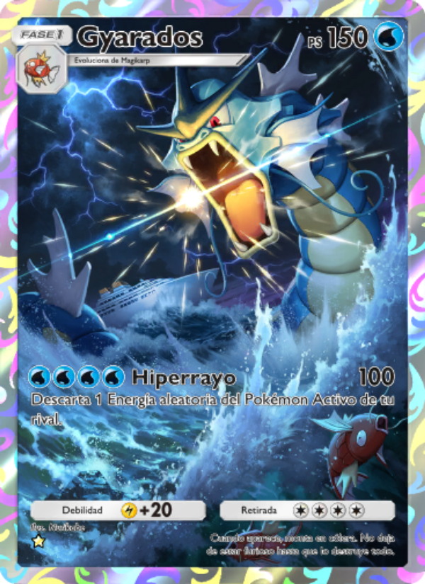 Gyarados 233 — Genetic Apex (Spanish Pokémon TCG card)