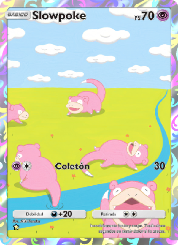 Slowpoke 237 — Genetic Apex (Spanish Pokémon TCG card)