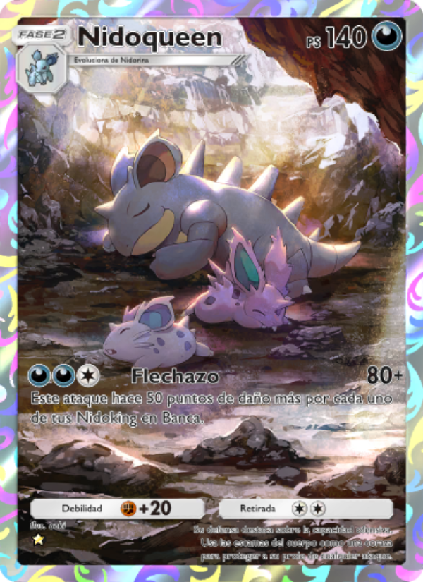 Nidoqueen 240 — Genetic Apex (Spanish Pokémon TCG card)