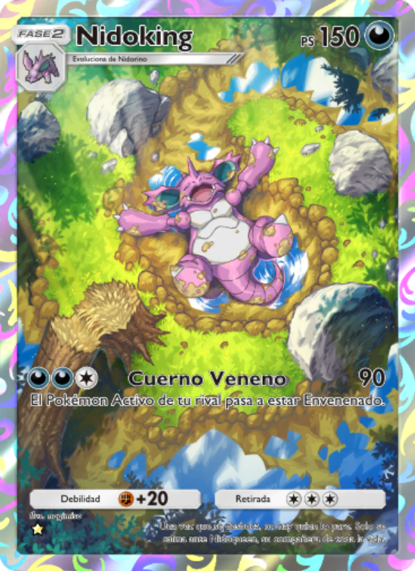 Nidoking 241 — Genetic Apex (Spanish Pokémon TCG card)