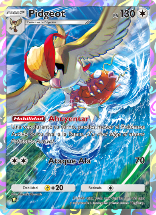 Pidgeot 245 — Genetic Apex (Spanish Pokémon TCG card)