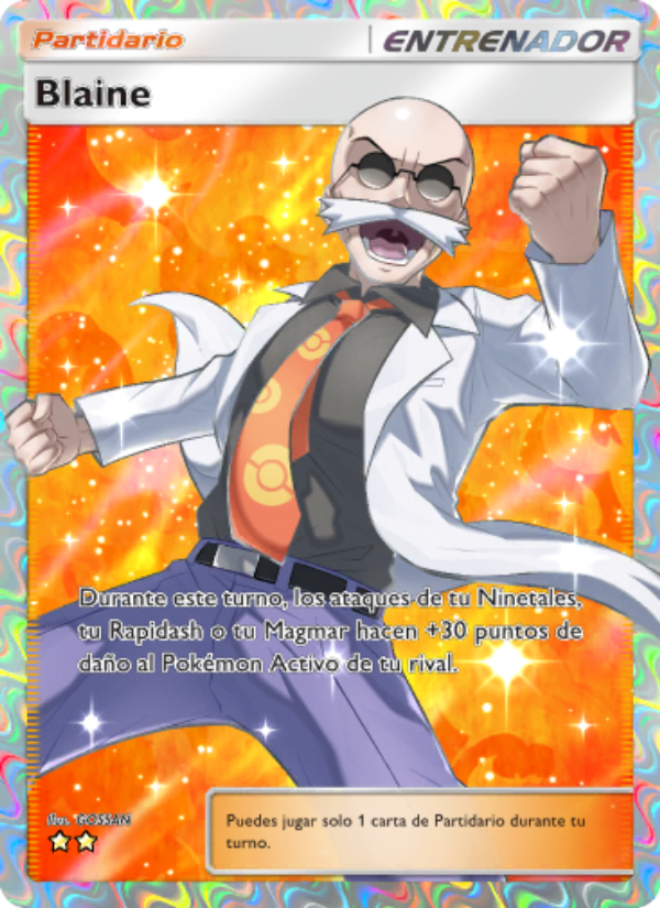 Blaine 268 — Genetic Apex (Spanish Pokémon TCG card)