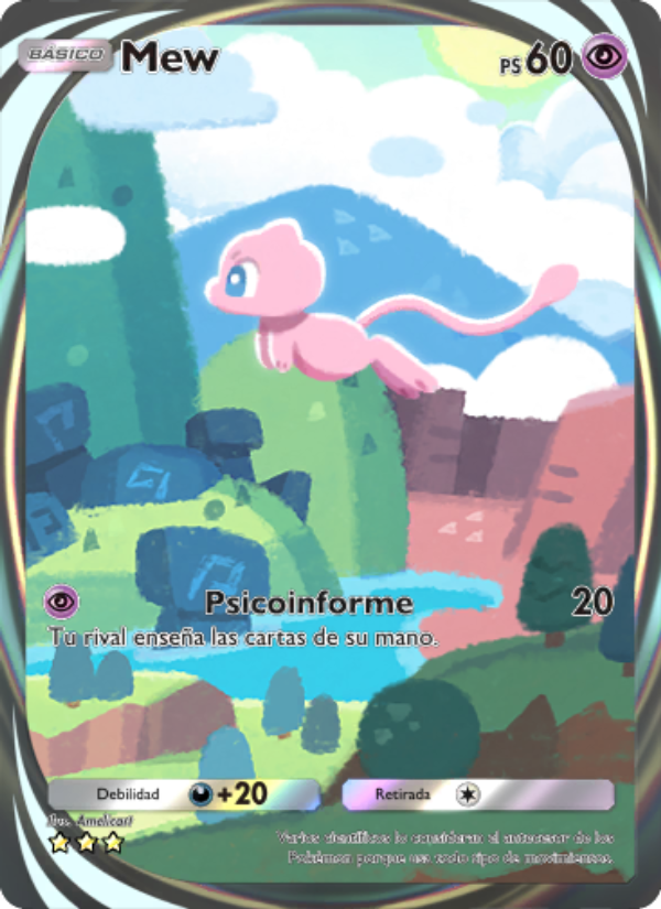 Mew 283 — Genetic Apex (Spanish Pokémon TCG card)