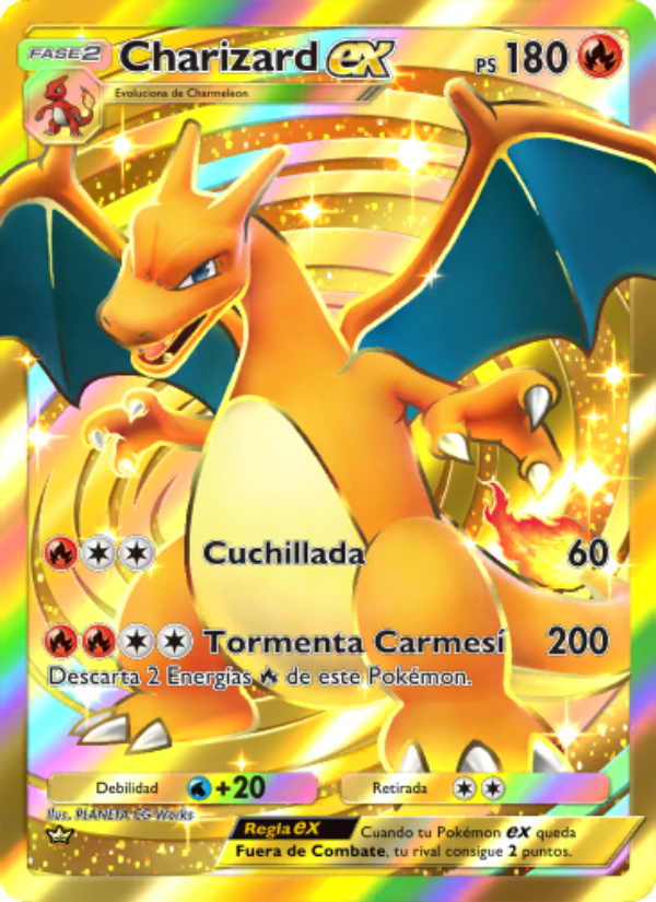 Charizard ex 284 — Genetic Apex (Spanish Pokémon TCG card)