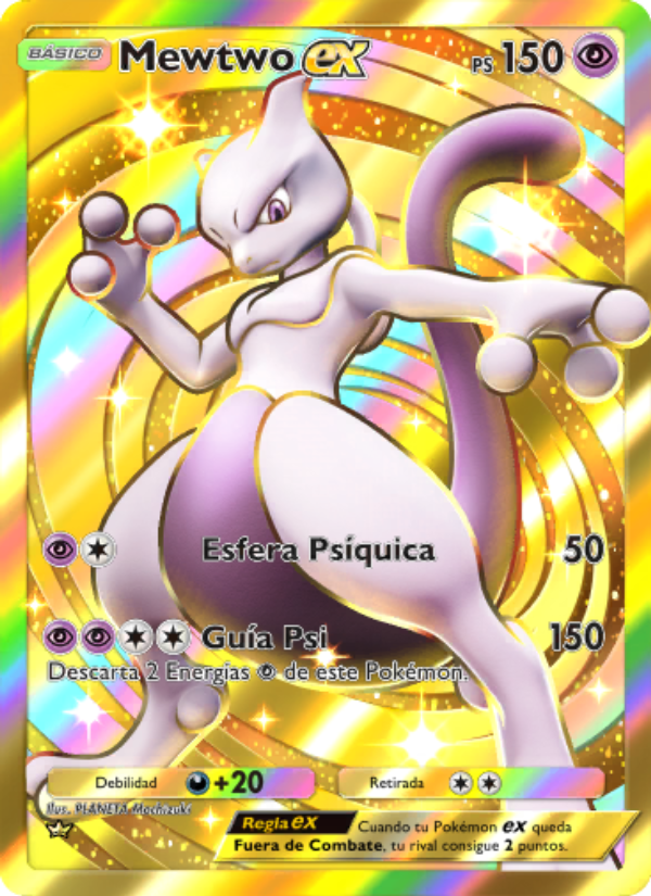 Mewtwo ex 286 — Genetic Apex (Spanish Pokémon TCG card)