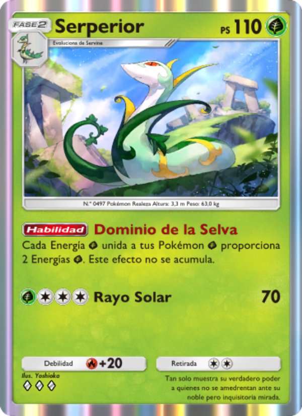 Serperior 006 — Mythical Island (Spanish Pokémon TCG card)