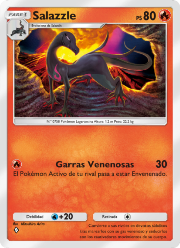Salazzle 016 — Mythical Island (Spanish Pokémon TCG card)