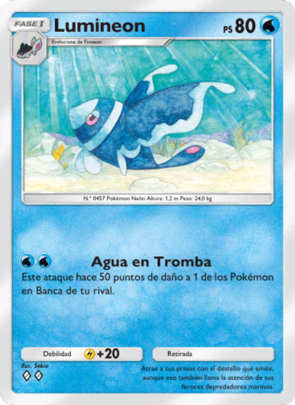 Lumineon 021 — Mythical Island (Spanish Pokémon TCG card)