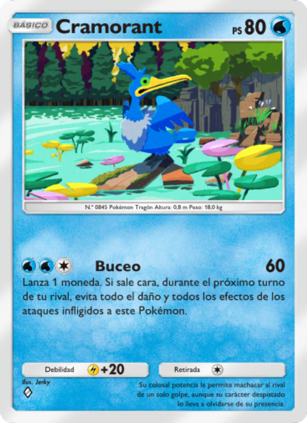 Cramorant 024 — Mythical Island (Spanish Pokémon TCG card)