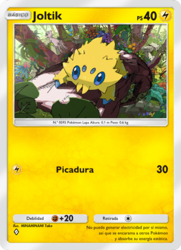 Joltik 028 — Mythical Island (Spanish Pokémon TCG card)