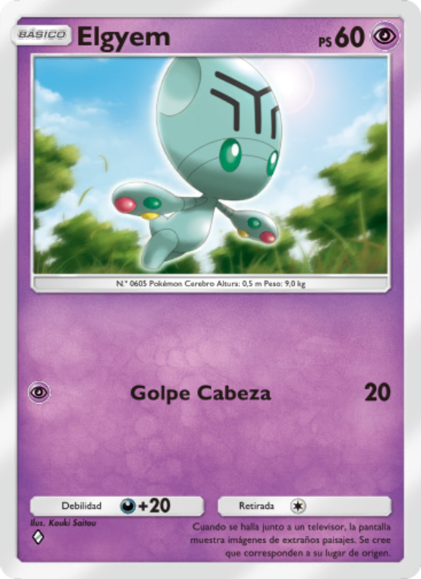 Elgyem 034 — Mythical Island (Spanish Pokémon TCG card)