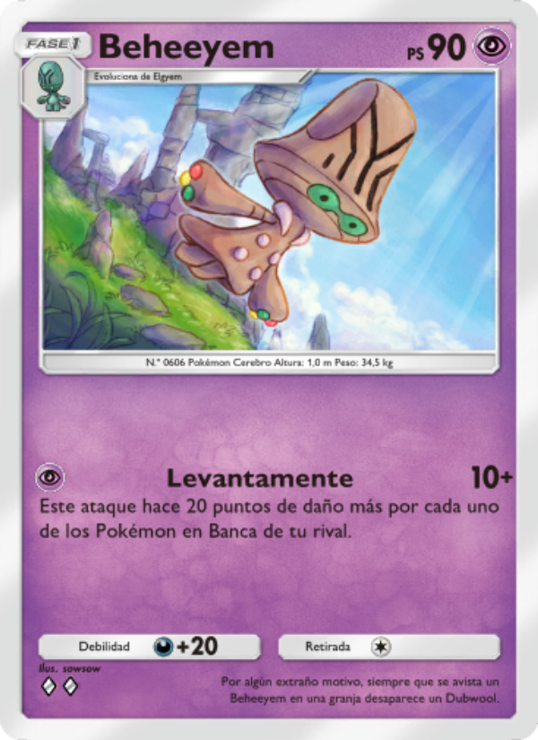 Beheeyem 035 — Mythical Island (Spanish Pokémon TCG card)