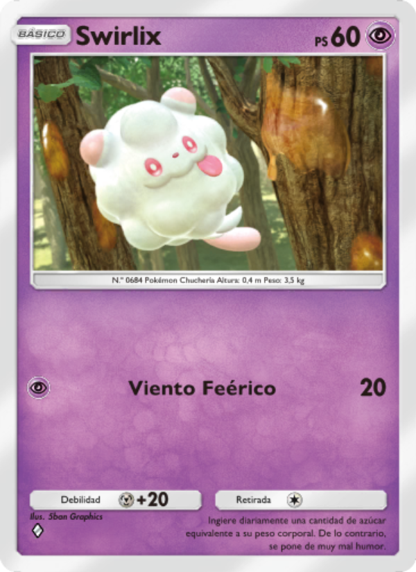 Swirlix 039 — Mythical Island (Spanish Pokémon TCG card)