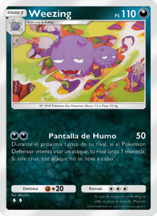 Weezing 050 — Mythical Island (Spanish Pokémon TCG card)