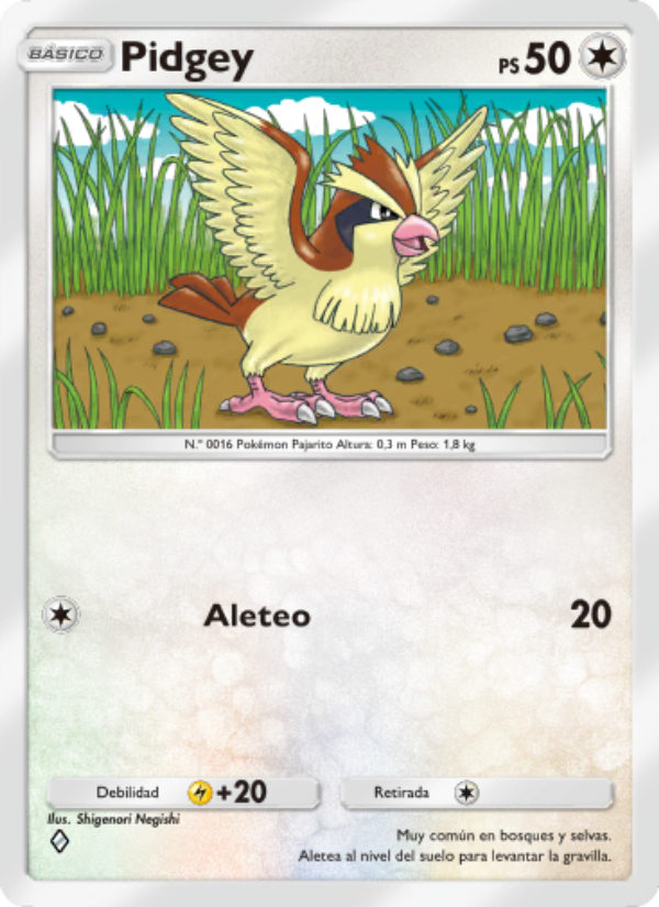 Pidgey 057 — Mythical Island (Spanish Pokémon TCG card)