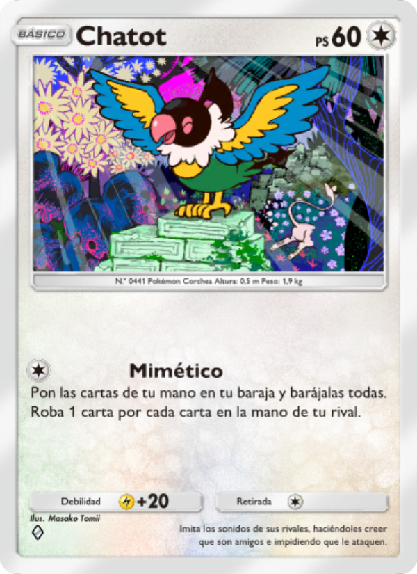 Chatot 062 — Mythical Island (Spanish Pokémon TCG card)