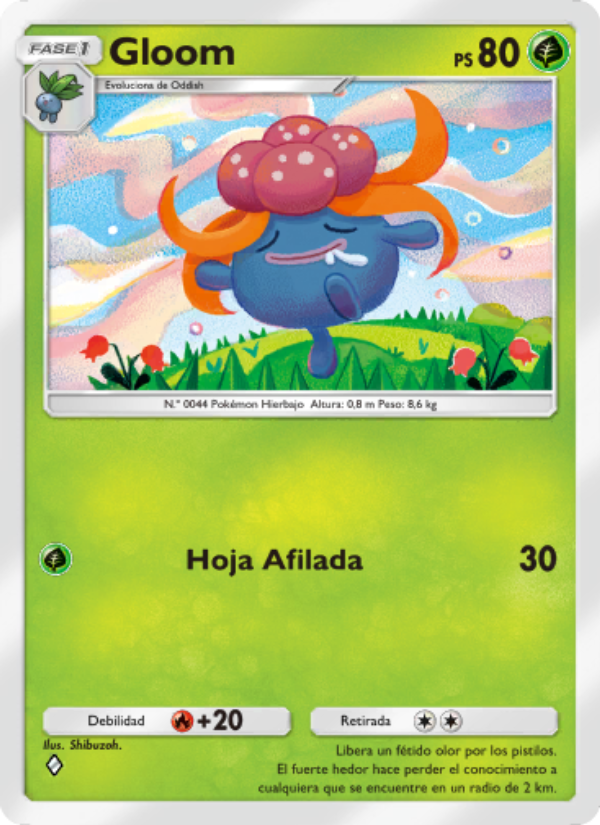 Gloom 002 — Space-Time Smackdown (Spanish Pokémon TCG card)