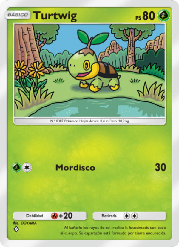 Turtwig 010 — Space-Time Smackdown (Spanish Pokémon TCG card)