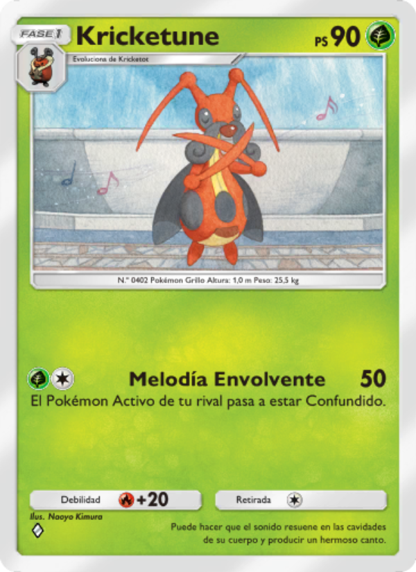 Kricketune 014 — Space-Time Smackdown (Spanish Pokémon TCG card)
