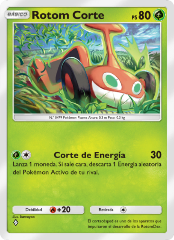 Rotom Corte 021 — Space-Time Smackdown (Spanish Pokémon TCG card)