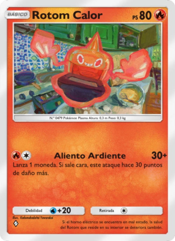 Rotom Calor 030 — Space-Time Smackdown (Spanish Pokémon TCG card)