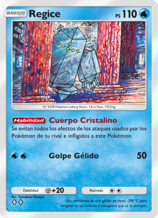 Regice 034 — Space-Time Smackdown (Spanish Pokémon TCG card)