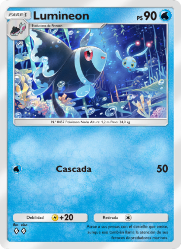 Lumineon 043 — Space-Time Smackdown (Spanish Pokémon TCG card)
