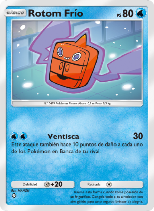 Rotom Frío 048 — Space-Time Smackdown (Spanish Pokémon TCG card)