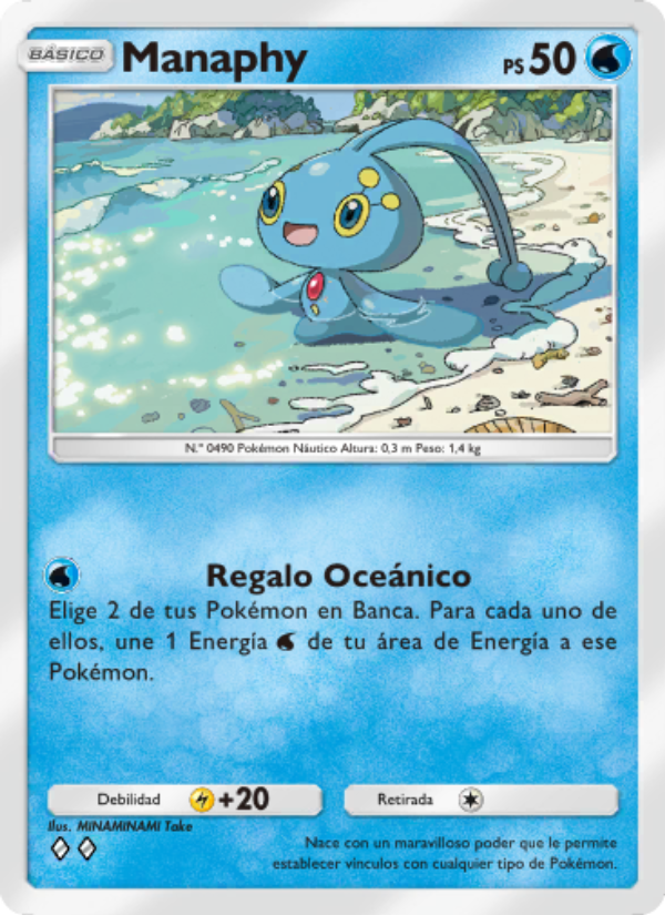 Manaphy 050 — Space-Time Smackdown (Spanish Pokémon TCG card)