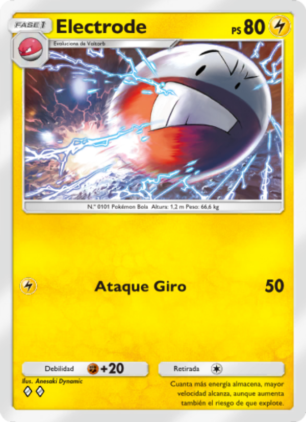 Electrode 055 — Space-Time Smackdown (Spanish Pokémon TCG card)