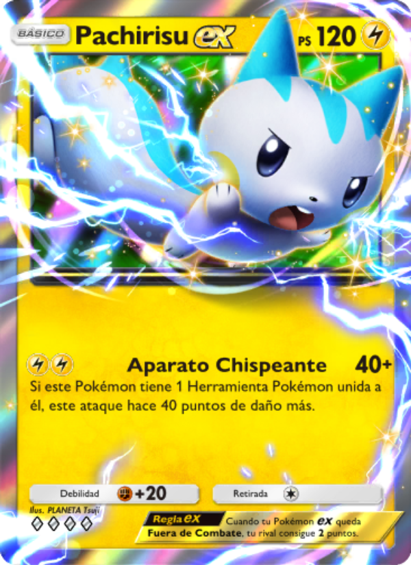 Pachirisu ex 061 — Space-Time Smackdown (Spanish Pokémon TCG card)