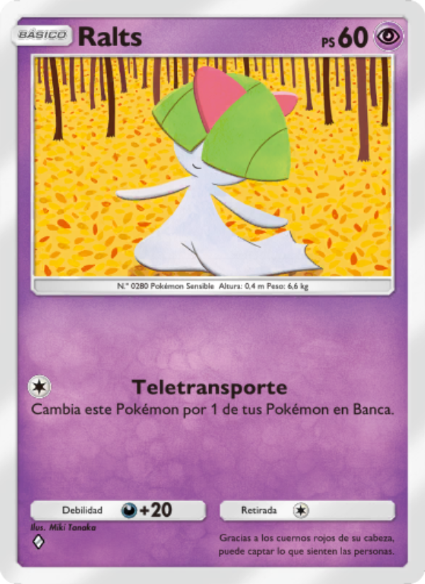 Ralts 068 — Space-Time Smackdown (Spanish Pokémon TCG card)