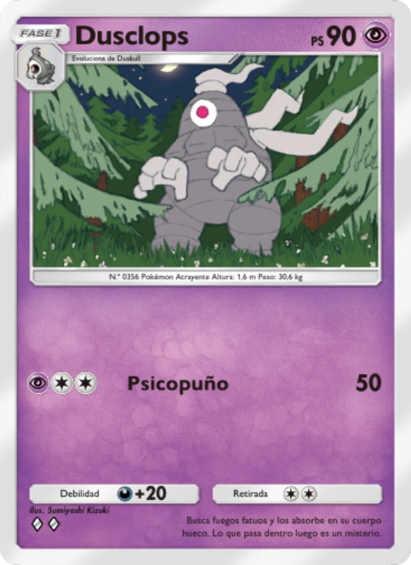 Dusclops 071 — Space-Time Smackdown (Spanish Pokémon TCG card)