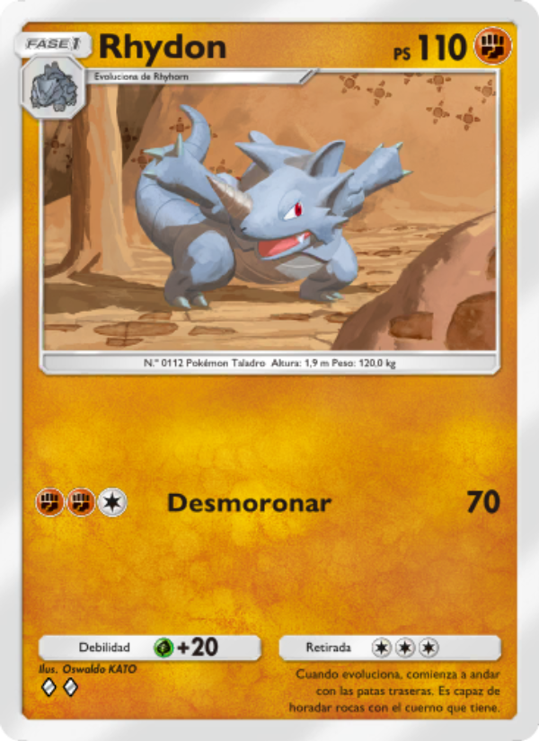 Rhydon 081 — Space-Time Smackdown (Spanish Pokémon TCG card)