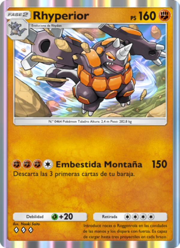 Rhyperior 082 — Space-Time Smackdown (Spanish Pokémon TCG card)