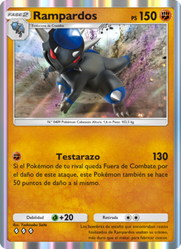 Rampardos 089 — Space-Time Smackdown (Spanish Pokémon TCG card)