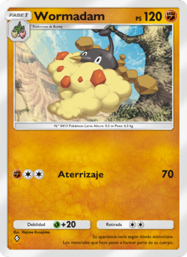 Wormadam 090 — Space-Time Smackdown (Spanish Pokémon TCG card)