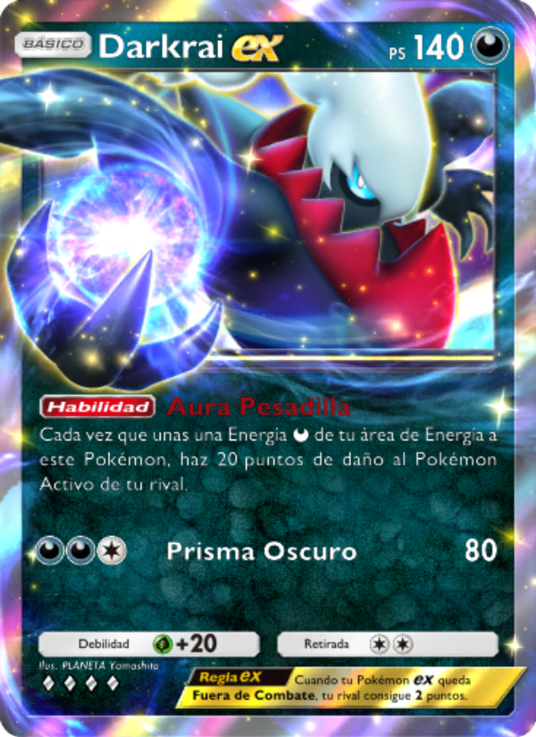 Darkrai ex 110 — Space-Time Smackdown (Spanish Pokémon TCG card)