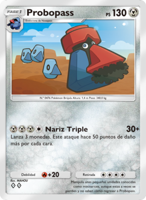 Probopass 118 — Space-Time Smackdown (Spanish Pokémon TCG card)