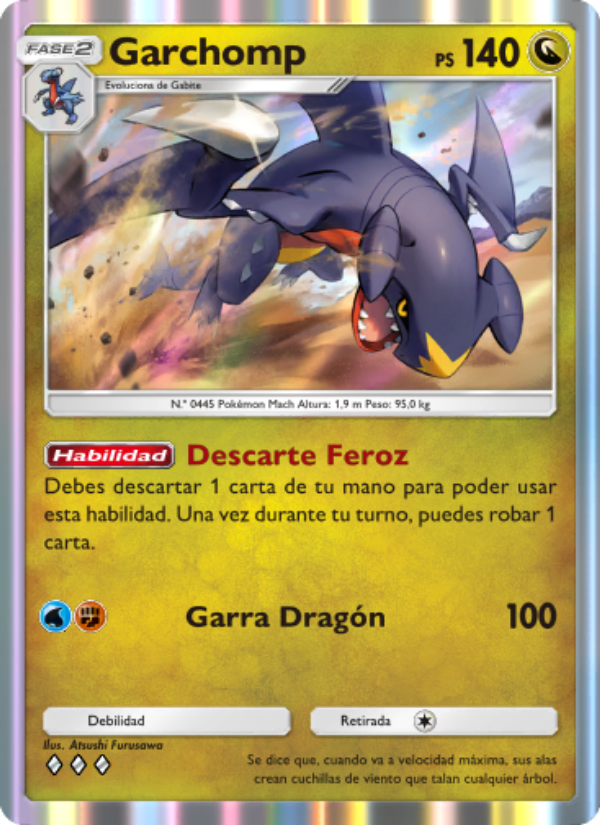 Garchomp 123 — Space-Time Smackdown (Spanish Pokémon TCG card)