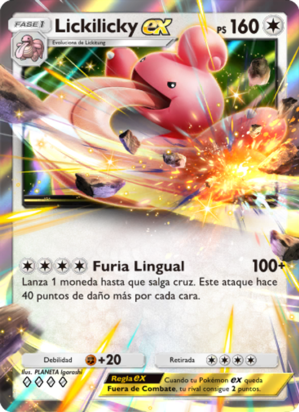 Lickilicky ex 125 — Space-Time Smackdown (Spanish Pokémon TCG card)